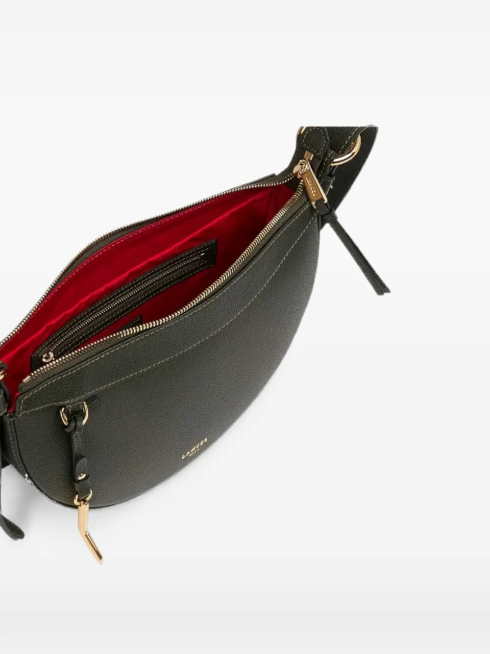 Lancel Half-moon schoudertas met ritssluiting Groen