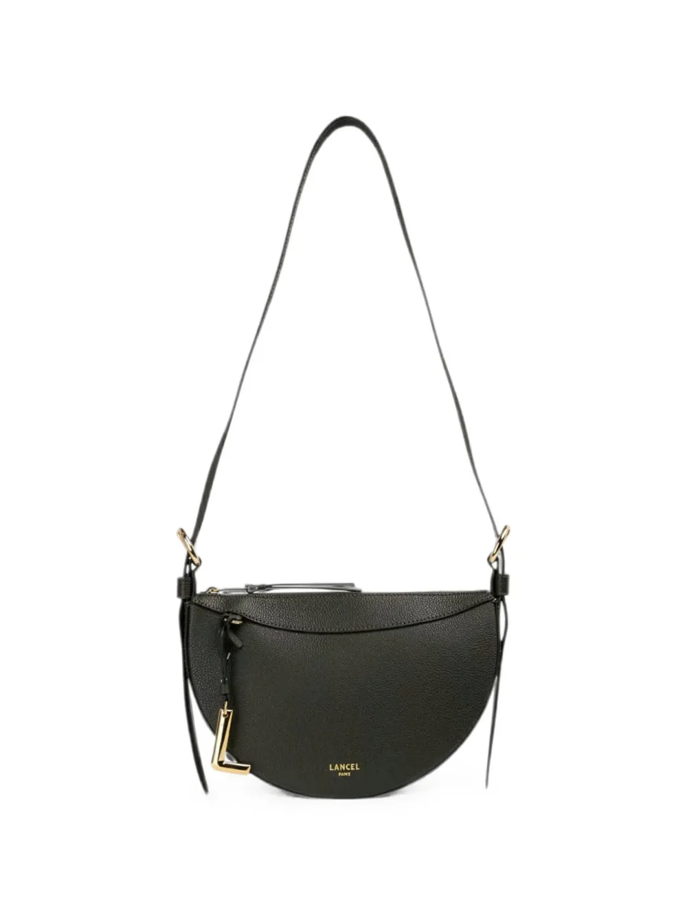 Lancel half-moon zip-fastening shoulder bag - Green