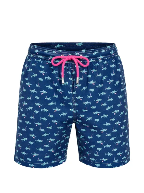 MC2 Saint Barth badeshorts med lyn og hajtryk