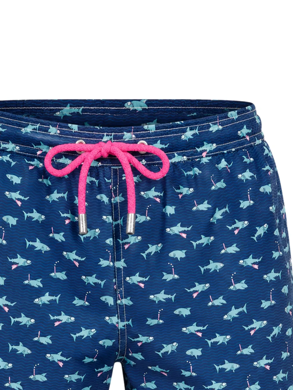 MC2 Saint Barth Zwembroek met haaiprint Blauw