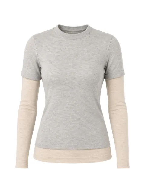 CUDDLEUP layered long-sleeves T-shirt