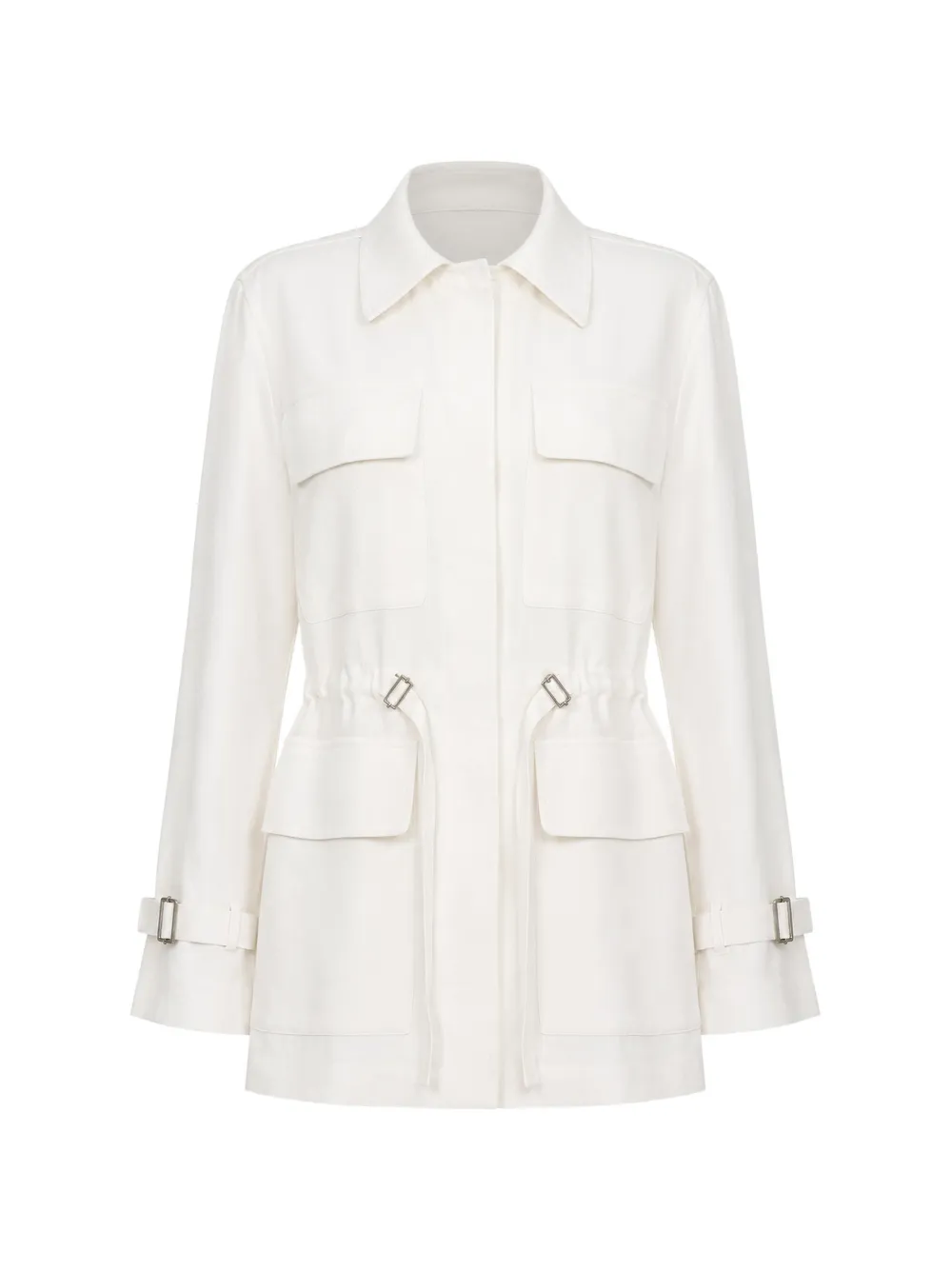 Kulson James drawstring-waist jacket - White