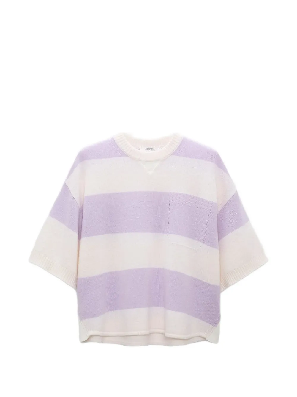 Dorothee Schumacher striped short-sleeve sweater - Neutrals