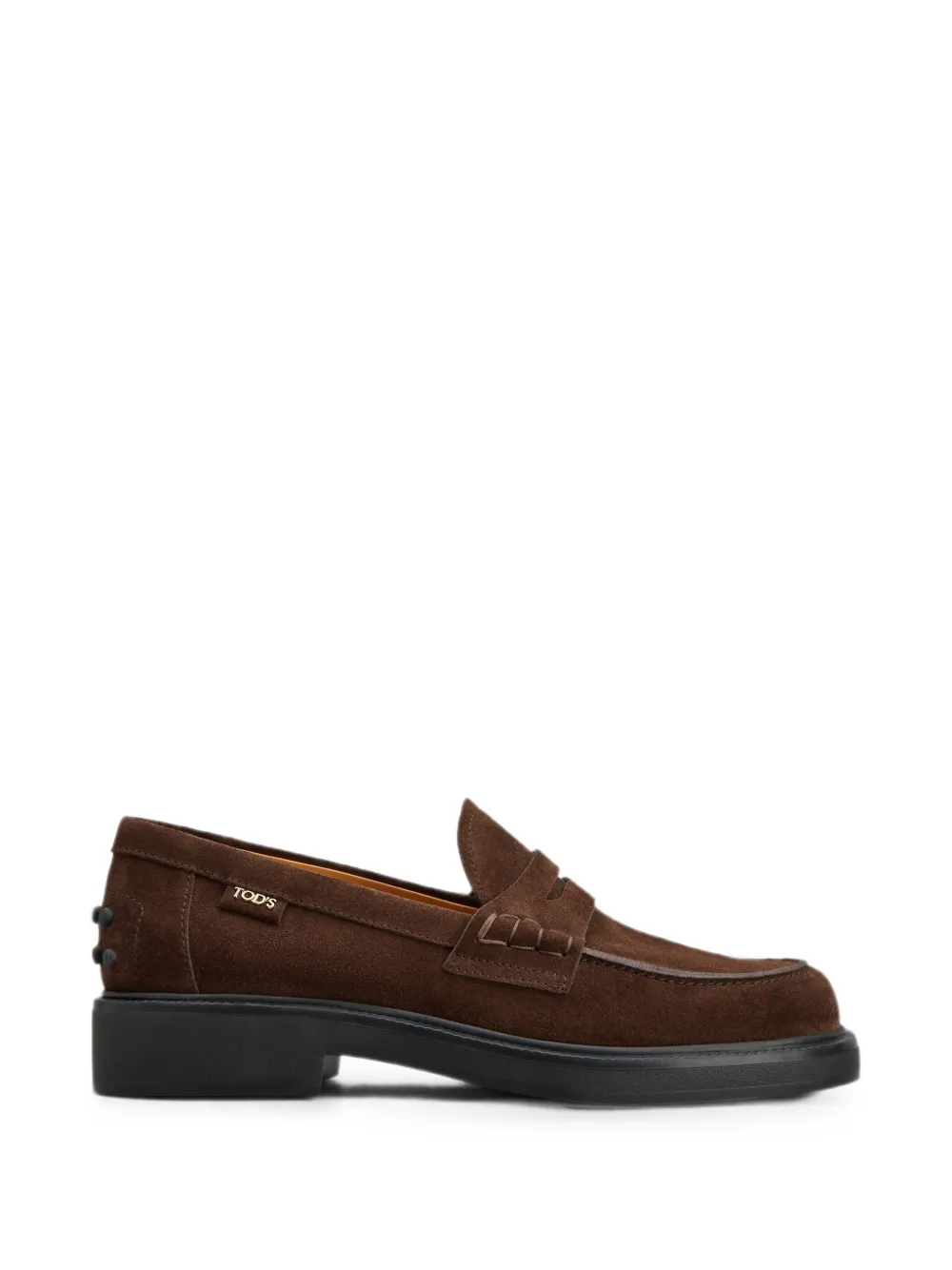 Tods Para Ótica Ventura suede penny loafers Bruin