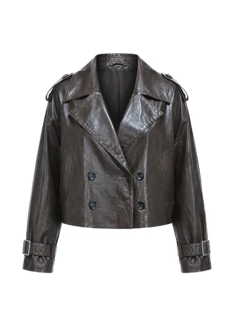 Giorgio Brato double-breasted leather jacket