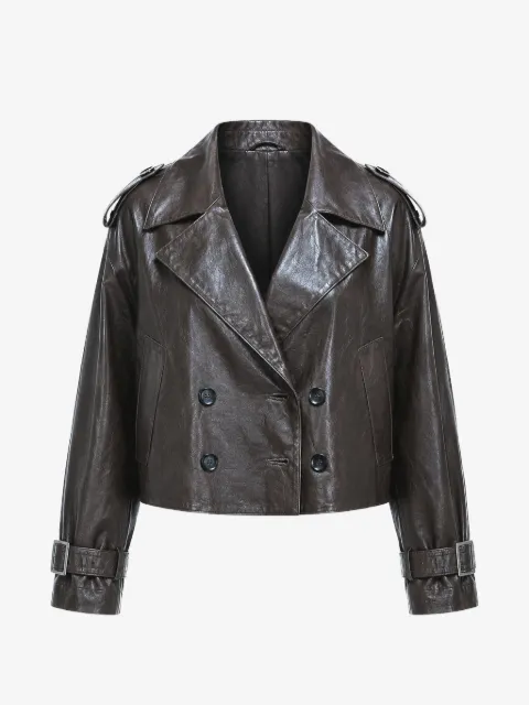 Giorgio Brato double-breasted leather jacket