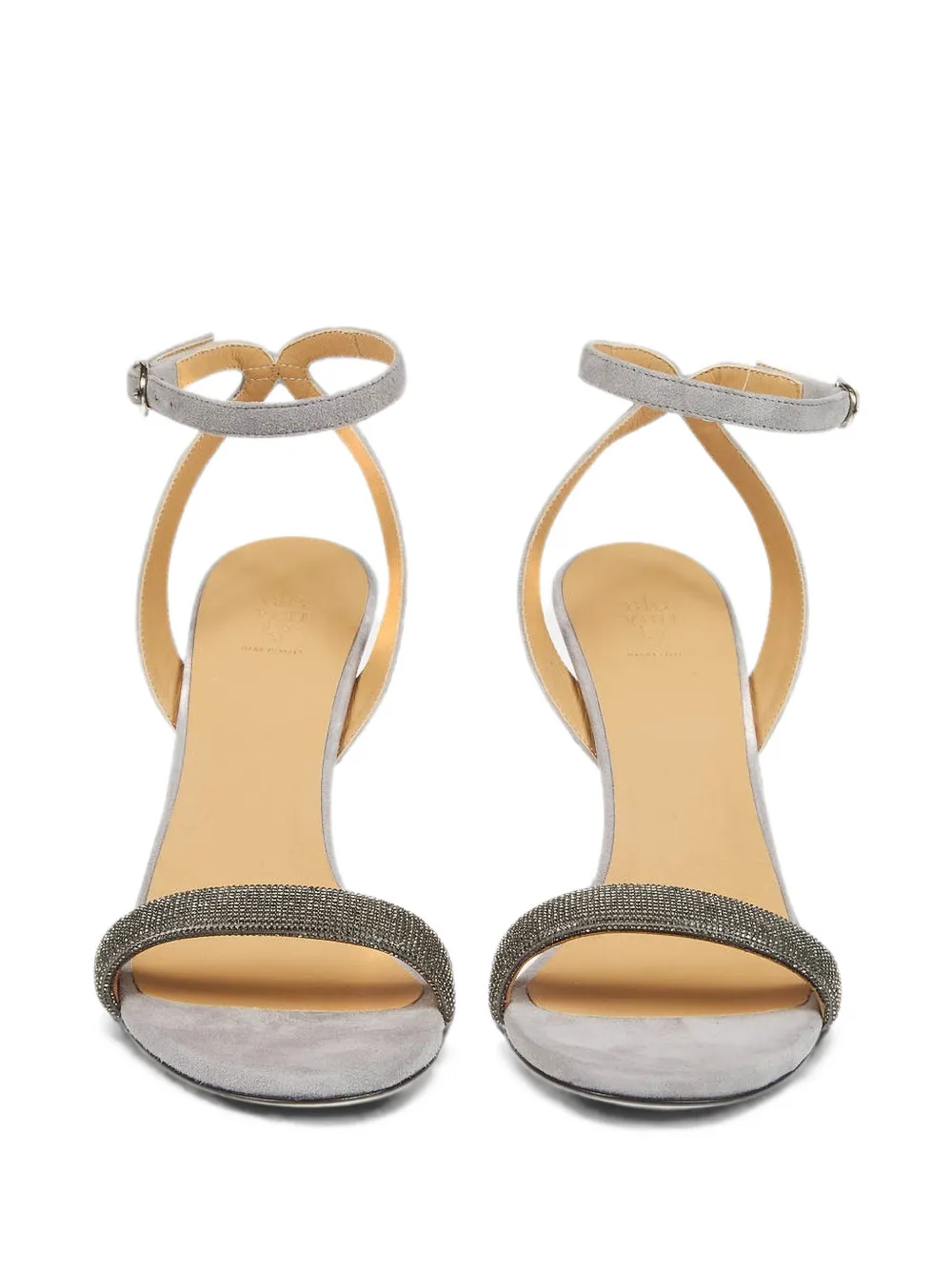 Eleventy Verfraaide sandalen met gespen Grijs