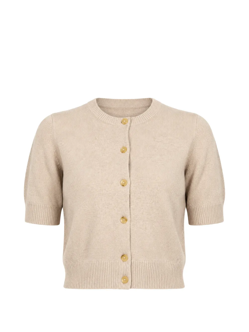 arch4 Stanley short-sleeve cardigan - Neutrals