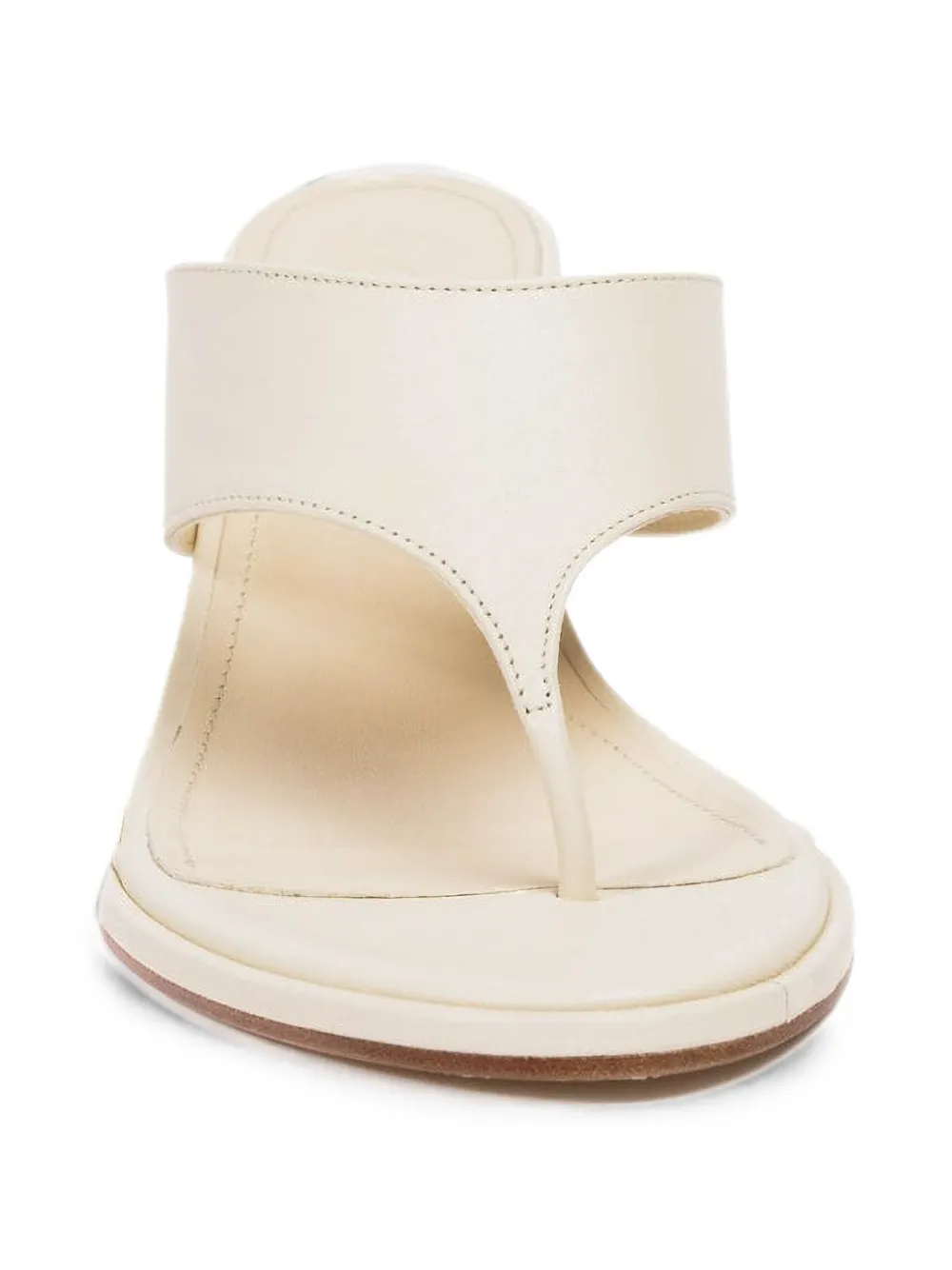Aeyde Olenna leather sandals Beige