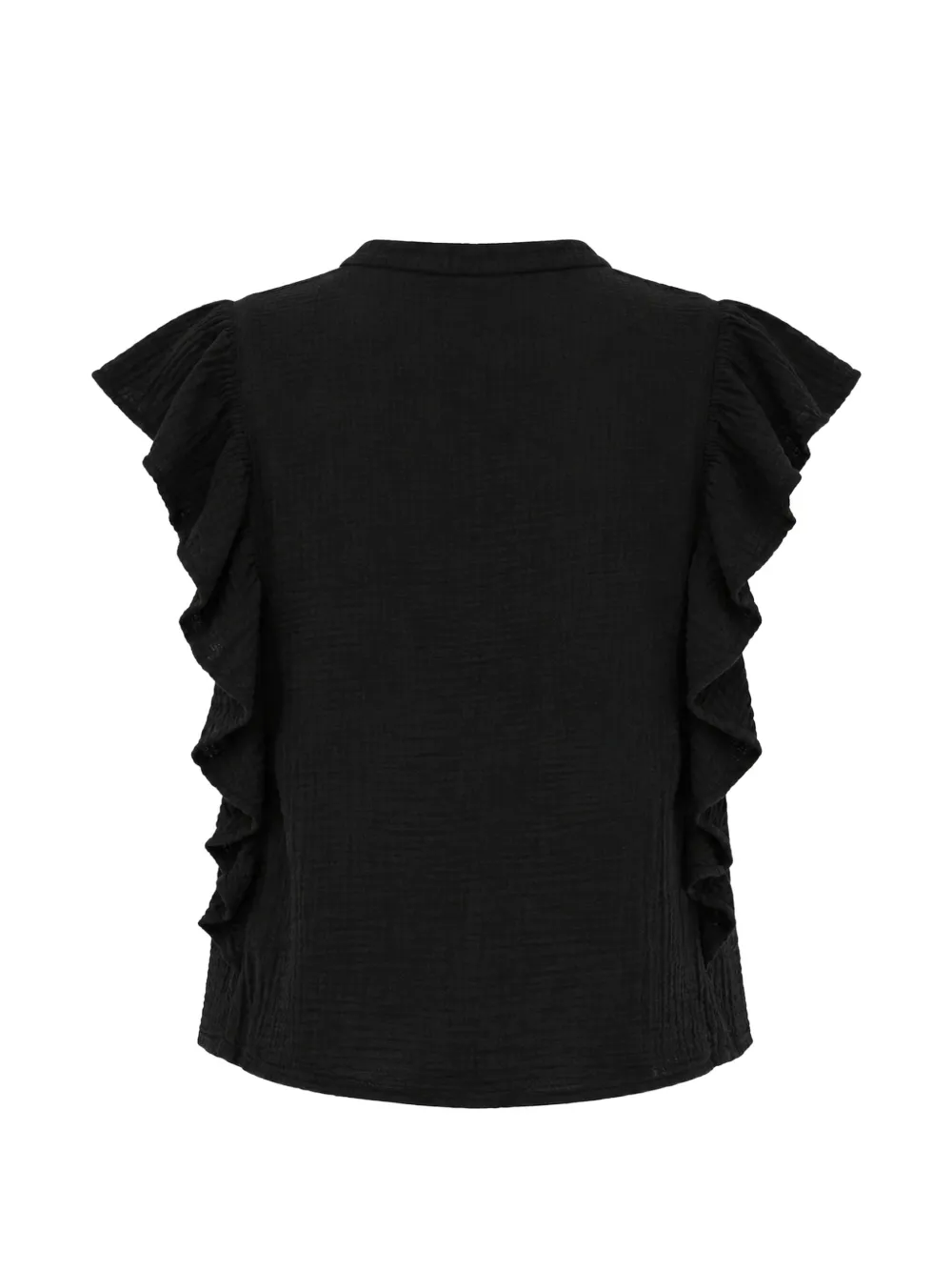 Xirena Ashlyn blouse met ruches Zwart