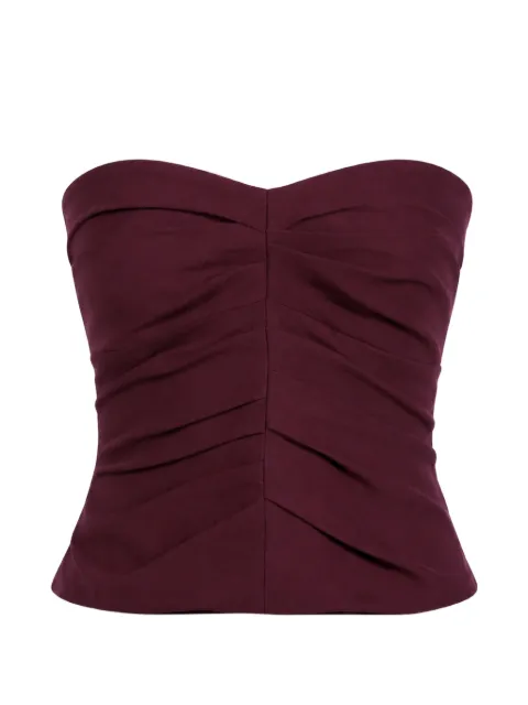The Sei bustier palabra de honor plisado