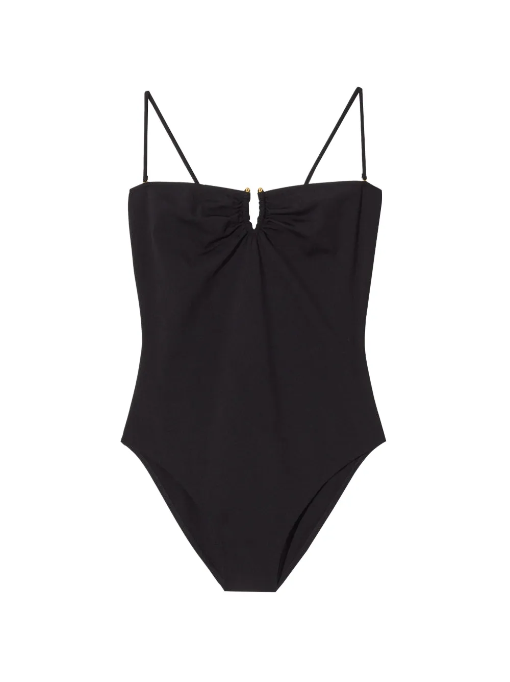 Nili Lotan Costume intero con ruches - Nero