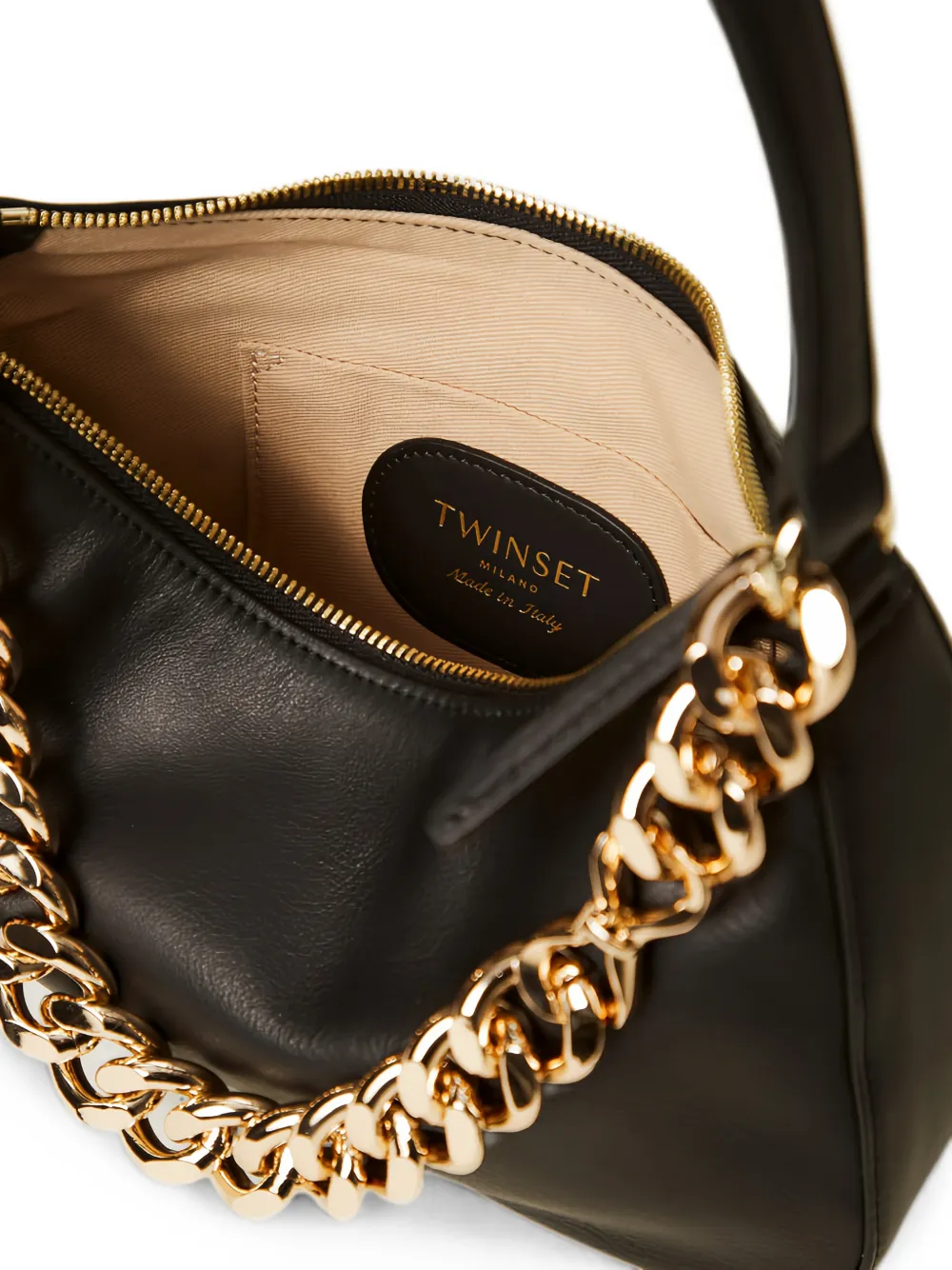 TWINSET Kleine Liliane schoudertas met schakelketting Zwart