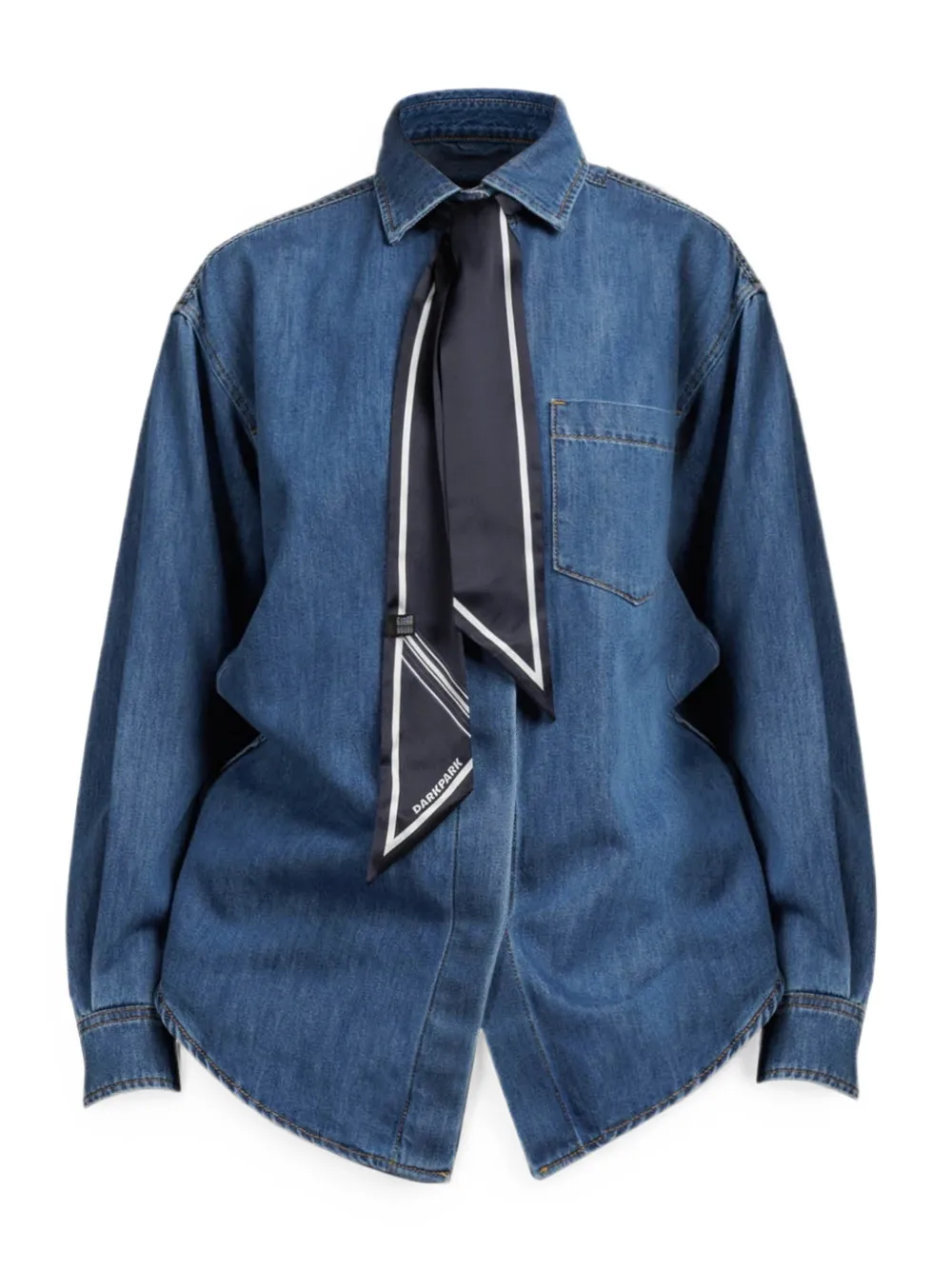 DARKPARK Anne denim blouse Blauw
