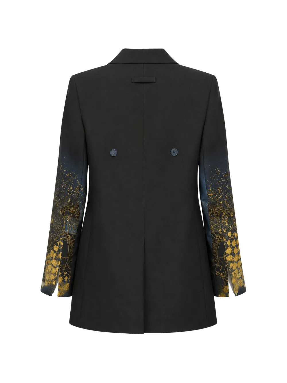  Ibrigu Graphic-print Double-breasted Coat - Negro 