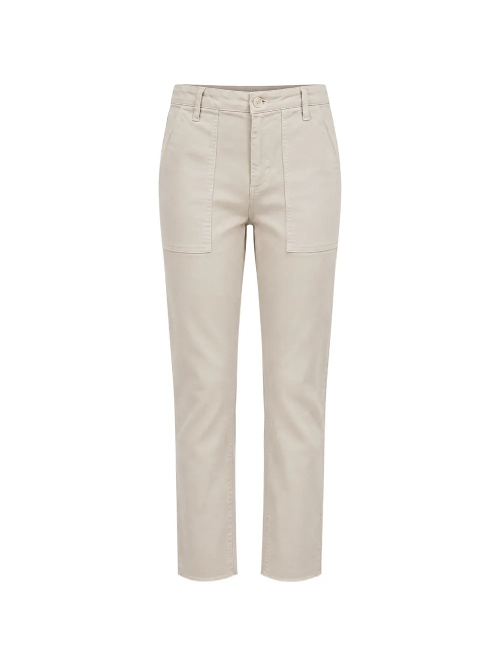 AMO Pantaloni Easy Army con orlo sfrangiato - Toni neutri