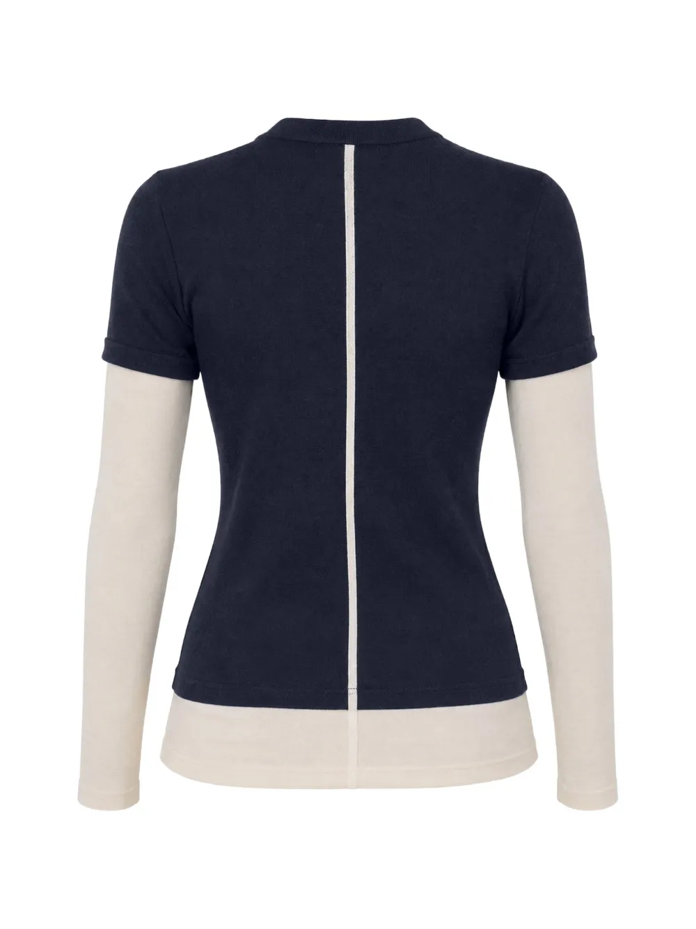  Cuddleup Layered-effect Long-sleeve T-shirt - Azul 