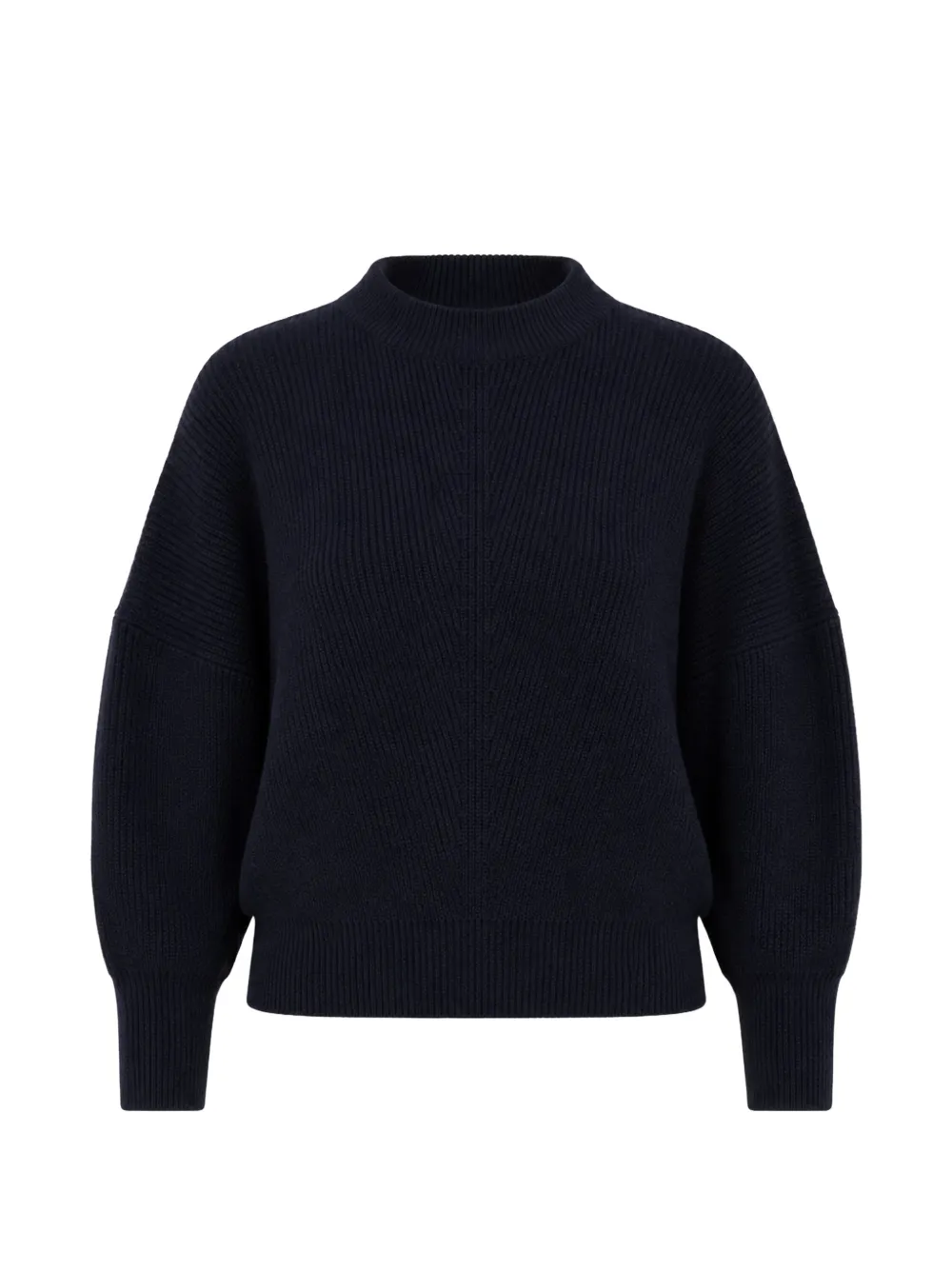 SA SU PHI Maglione a coste con maniche a pipistrello - Blu