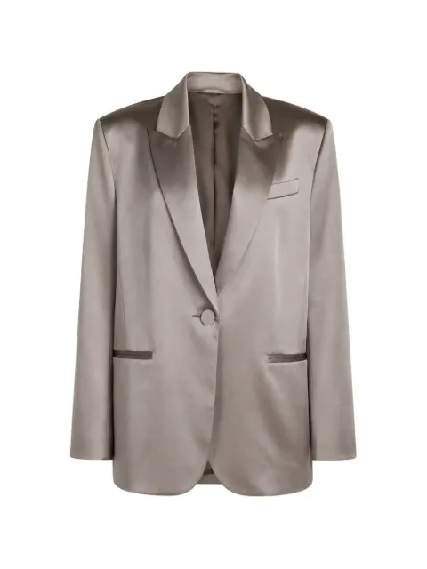 The Sei single-breasted oversized silk blazer