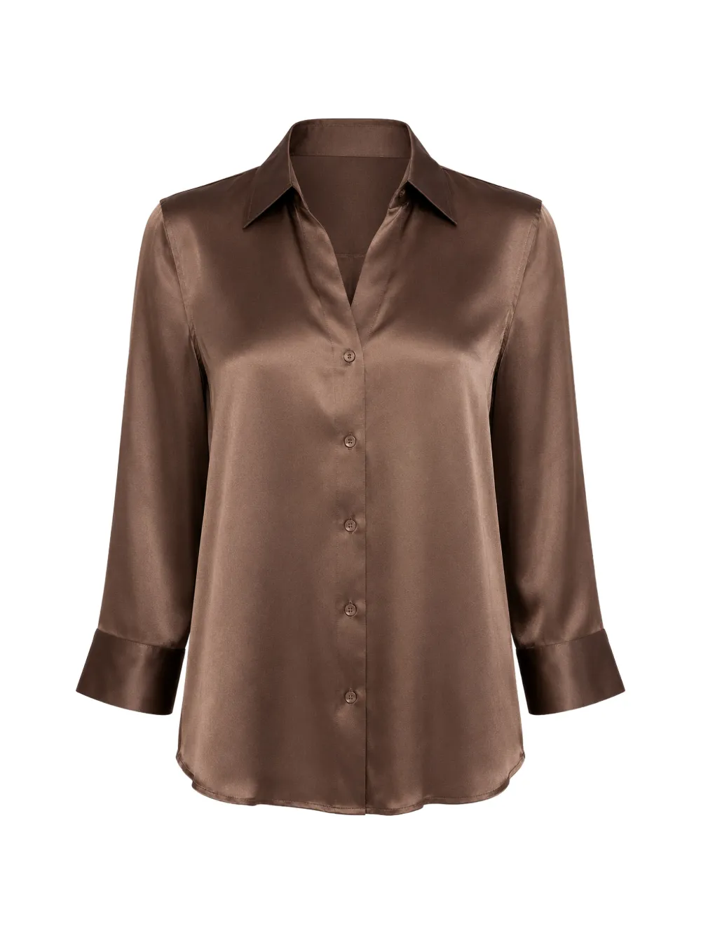 L'Agence Blusa Dani con maniche a 3/4 - Marrone