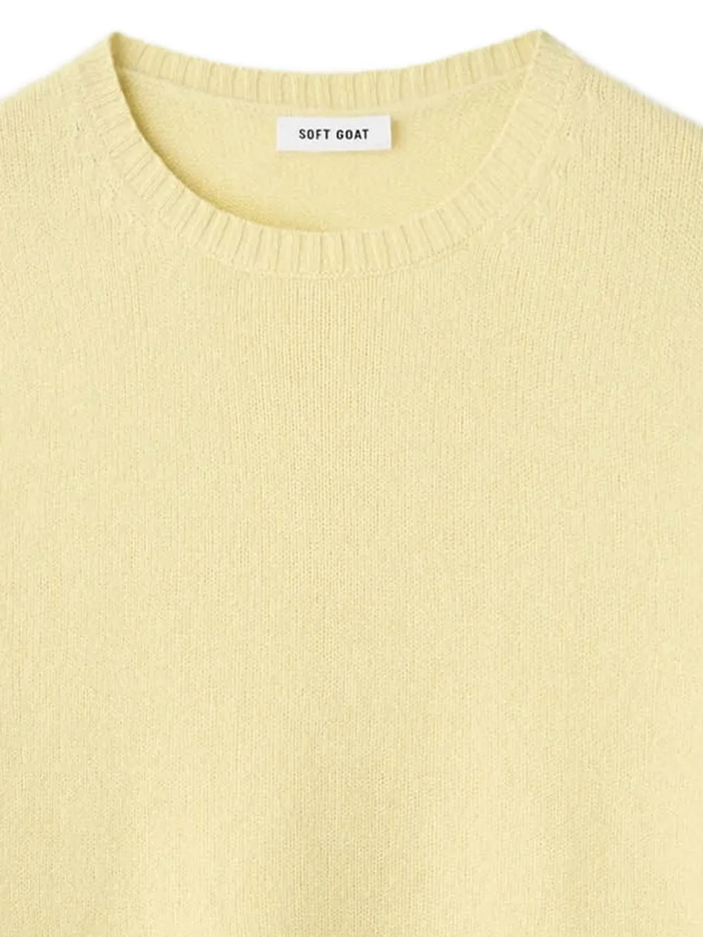 Soft Goat Trui met korte mouwen Geel