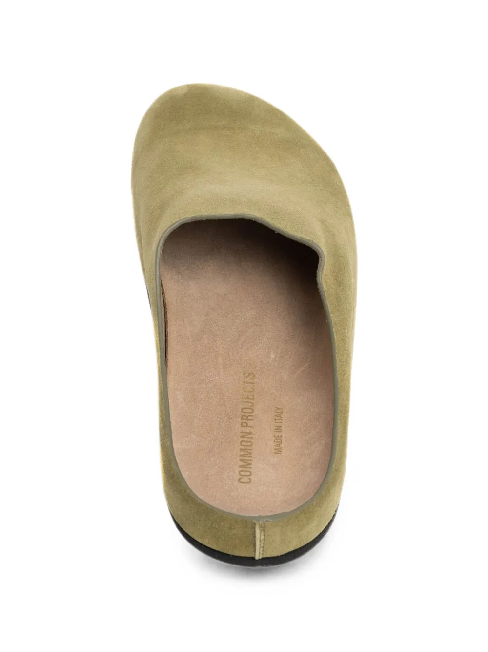 Common Projects suede slip-on mules Groen