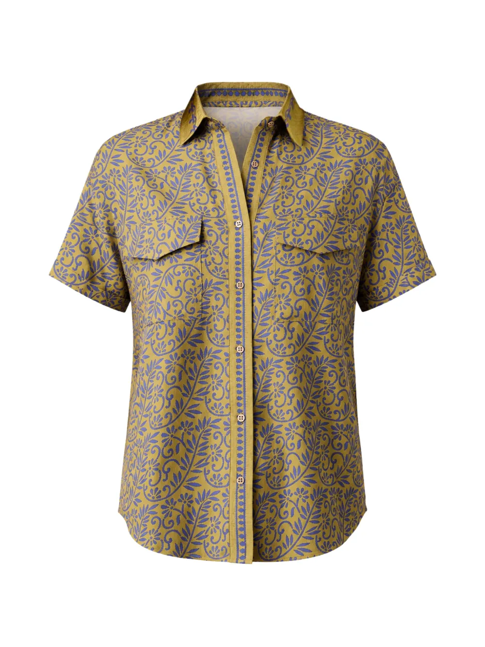 BOTEH Camicia Verve a fiori - Giallo