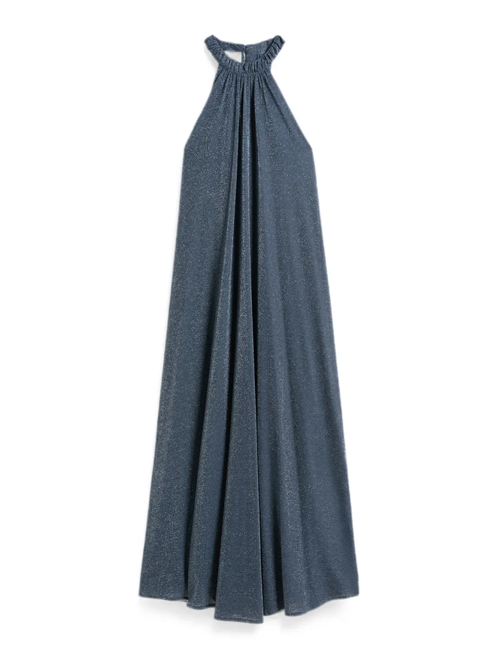 MOMONÌ Yuca lurex jersey maxi-dress Blauw