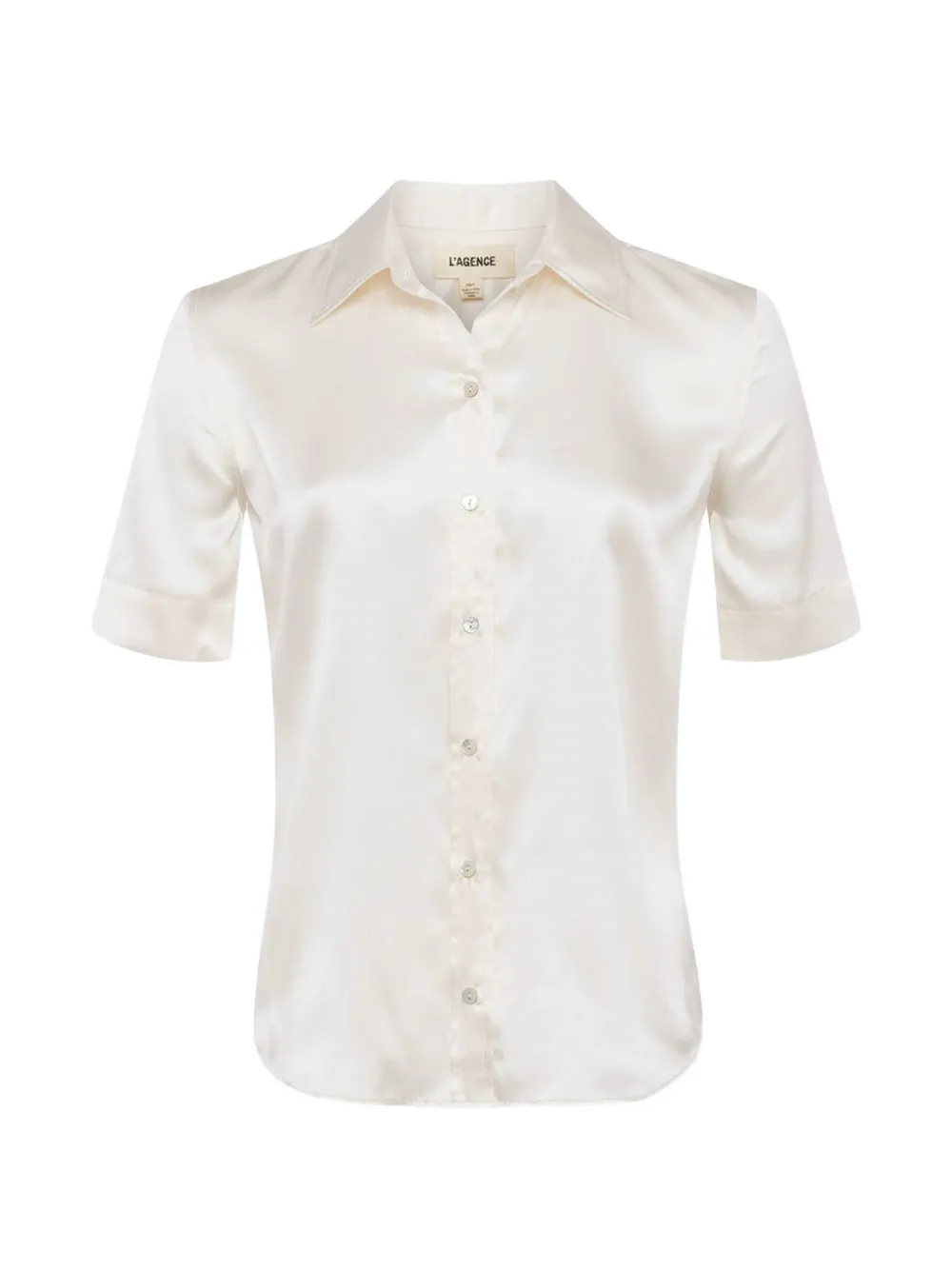 L'Agence Ellah short-sleeve blouse - Neutrals