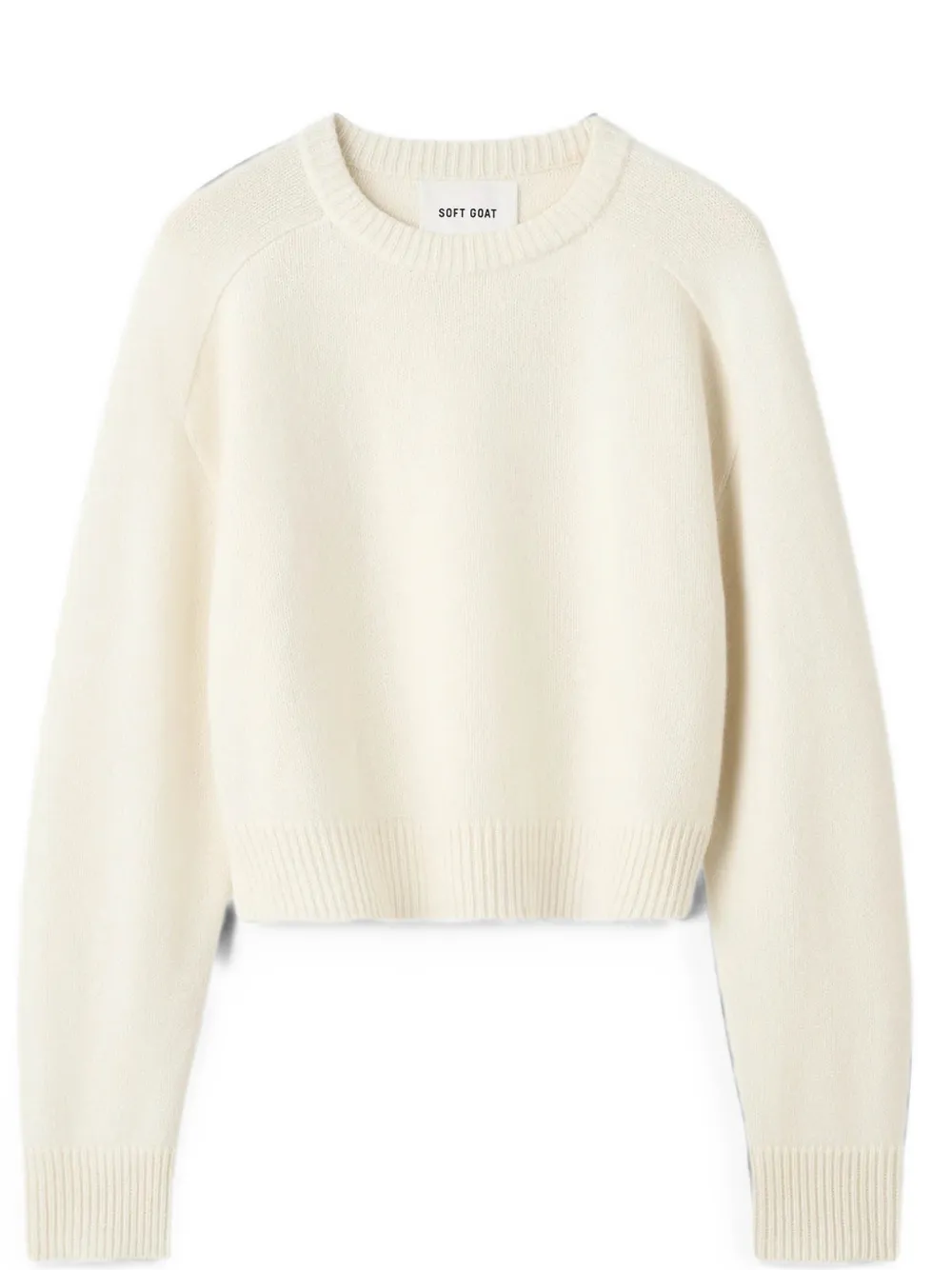 Soft Goat Classic kasjmier trui met ronde hals Beige