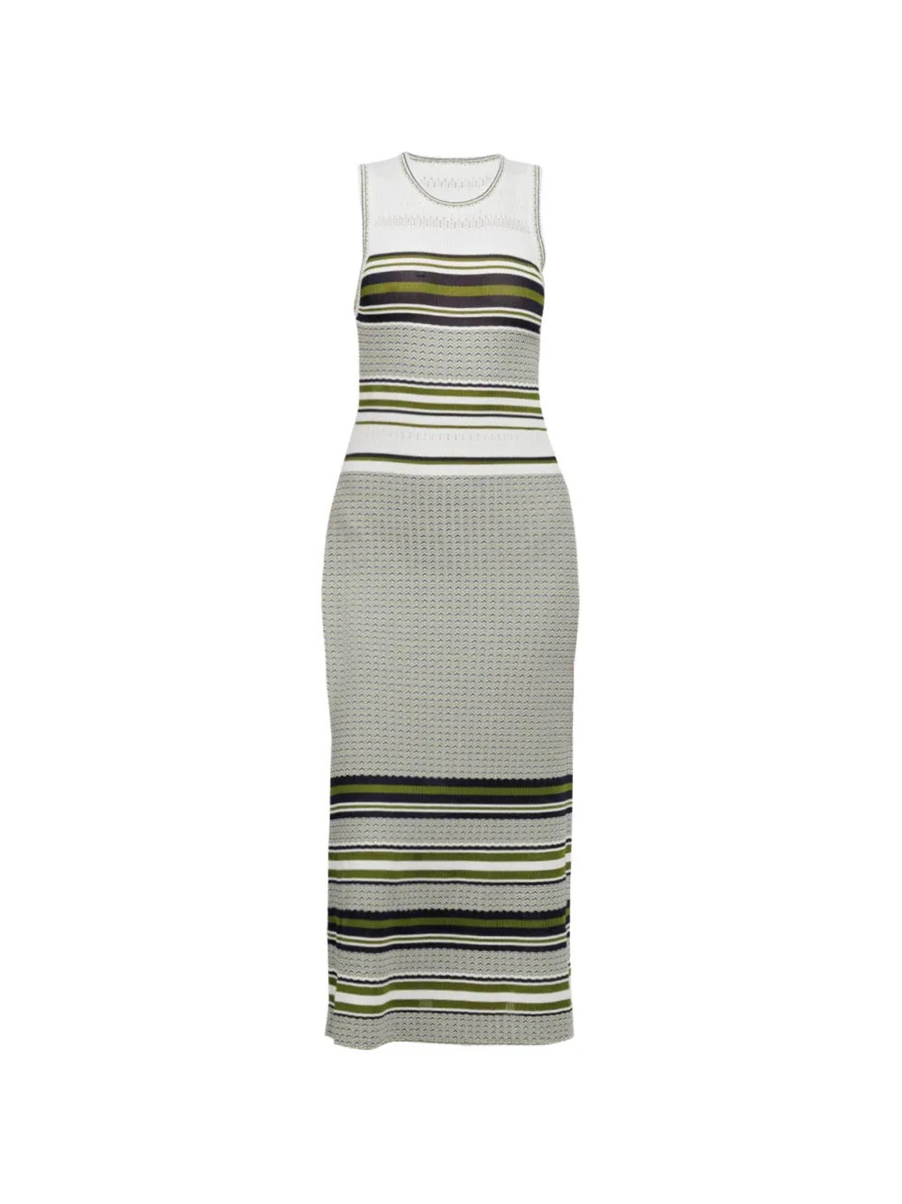Veronica Beard Dawna striped midi dress - Grau