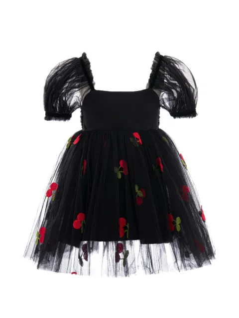 Mimi Tutu Elysande cherry-embroidered dress