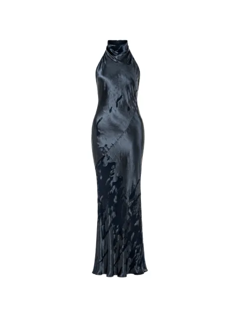 The Sei halterneck bias-cut gown