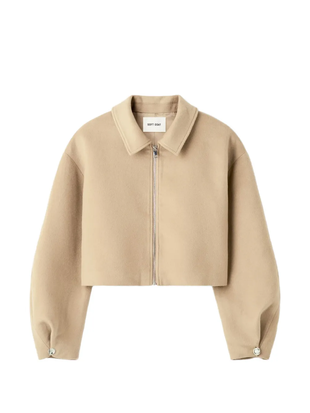 Soft Goat Giacca crop con zip - Toni neutri