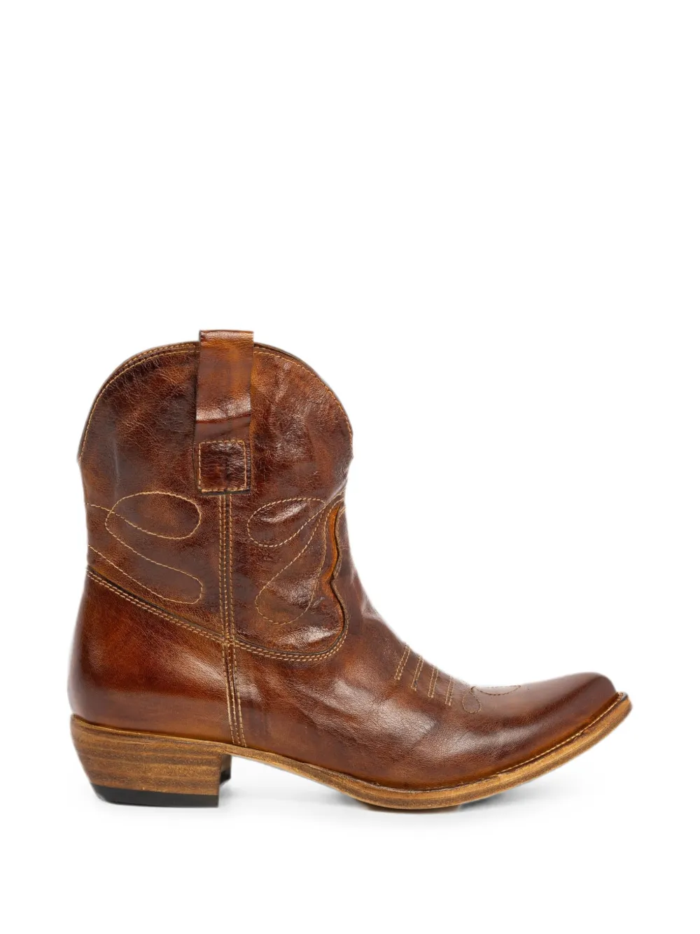 Shoto embroidered leather boots