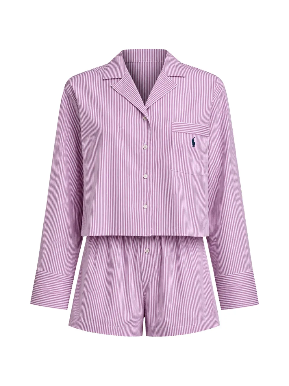 Polo Ralph Lauren striped cropped pajamas - Violett
