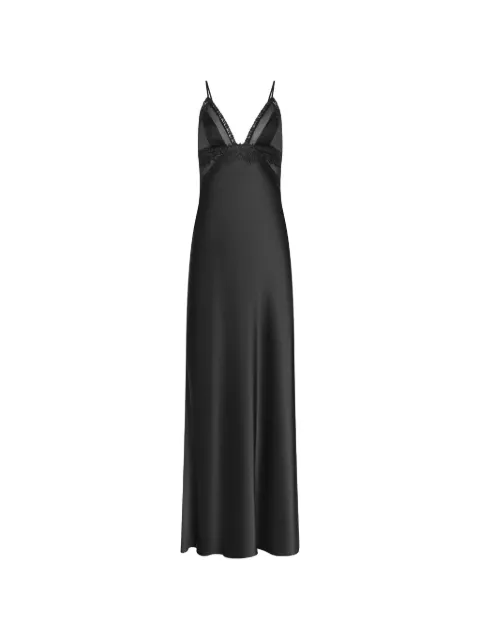 L'Agence Elsa lace-trim maxi dress