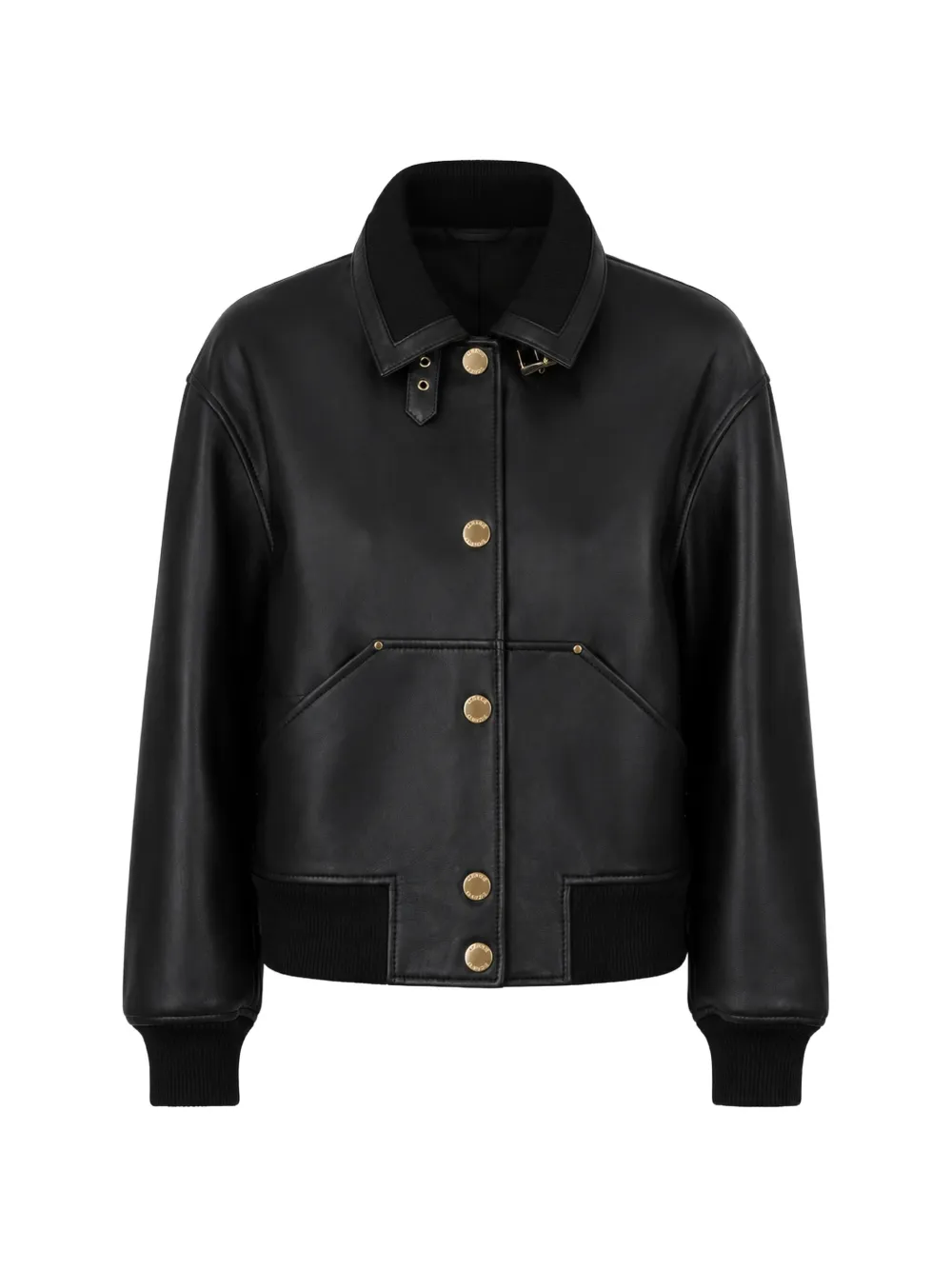 Claudie Pierlot Bomber in pelle - Nero