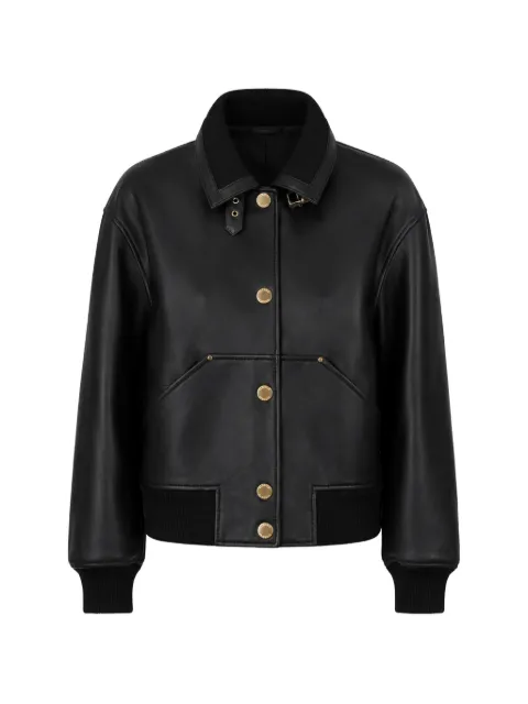 Claudie Pierlot leather bomber jacket