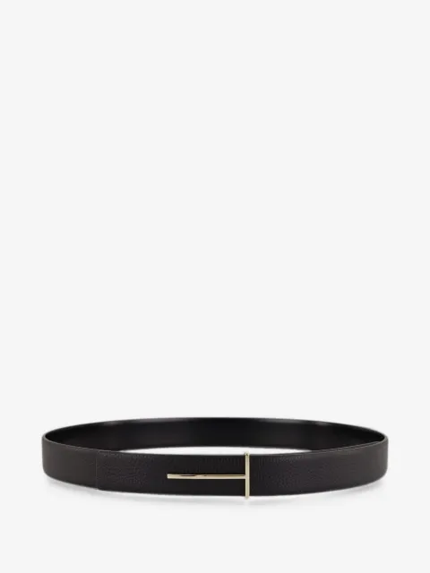 TOM FORD logo leather belt