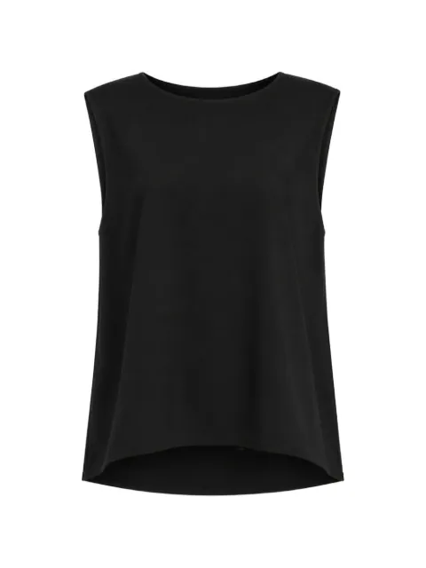 Dusan draped-back silk top