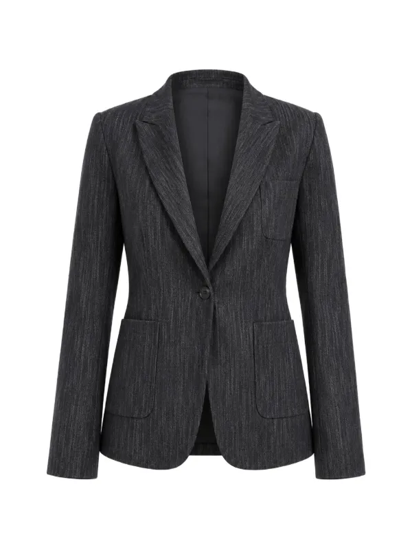 Eleventy Single-breasted Notched-lapels Blazer in Blue
