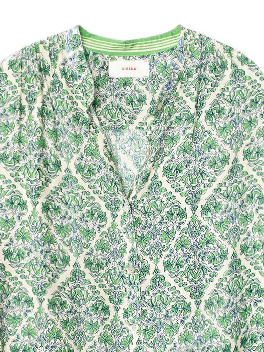 Xirena Faye blouse met damask print Beige