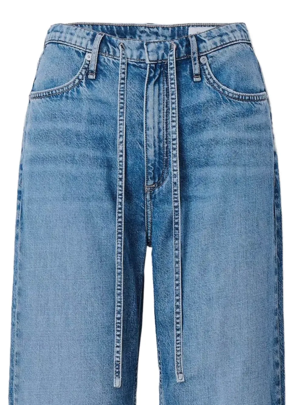 rag & bone Phoebe jeans met trekkoord Blauw
