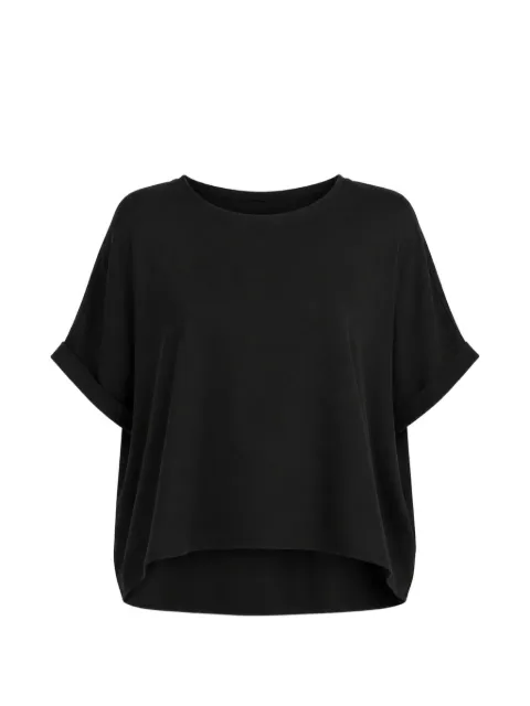 Dusan rolled-cuff silk T-shirt