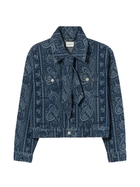 Claudie Pierlot printed denim jacket