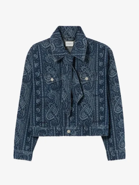 Claudie Pierlot printed denim jacket