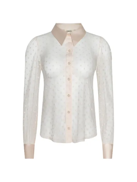 L'Agence Sophia polka-dot blouse