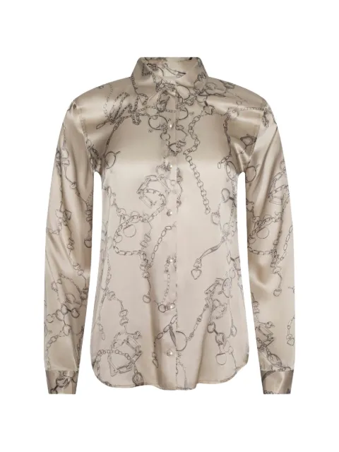 L'Agence Tyler horsebit-chain blouse