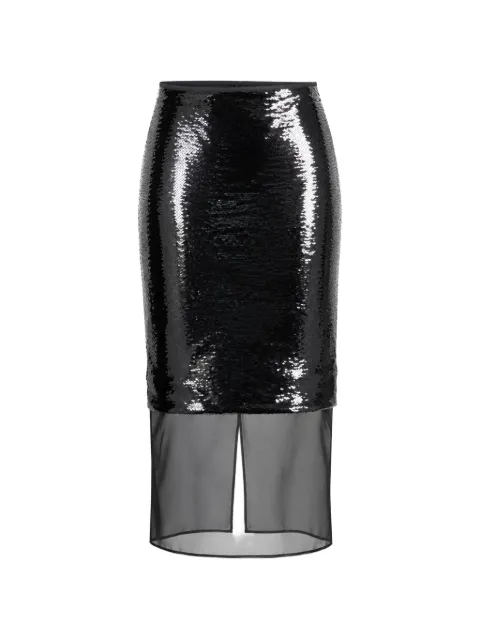 Esse Luminessa sequin-embellished midi skirt